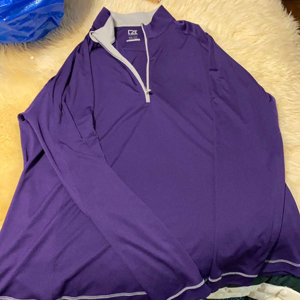 Drytec Cutter & Buck purple Half Zip XXXL